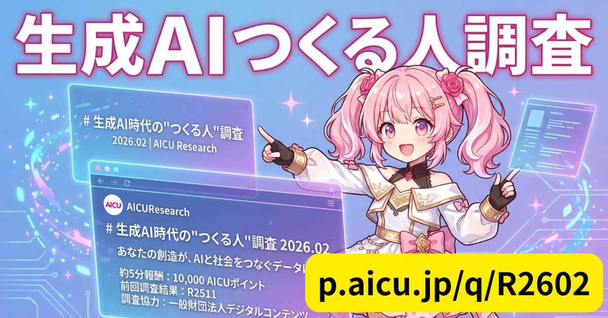 R2602 つくる人調査